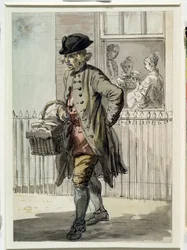 Londoner Rufe: Ein Muffin-Mann, ca. 1759